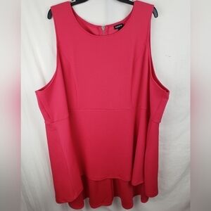 Torrid Pink Tunic Sleeveless Sz 6X